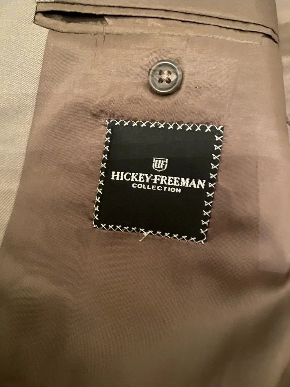 Hickey freeman Men's Two-Piece Suit in Olive Gray 41R